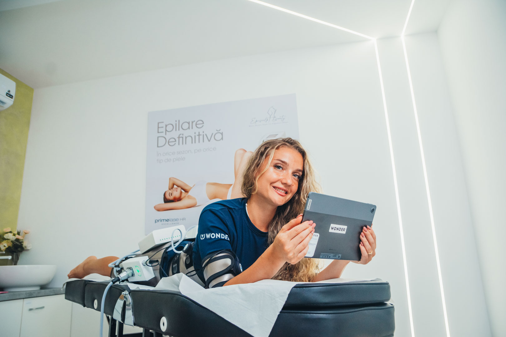 tratament de tonifiere musculara prin electrostimulare la episculpt beauty sibiu